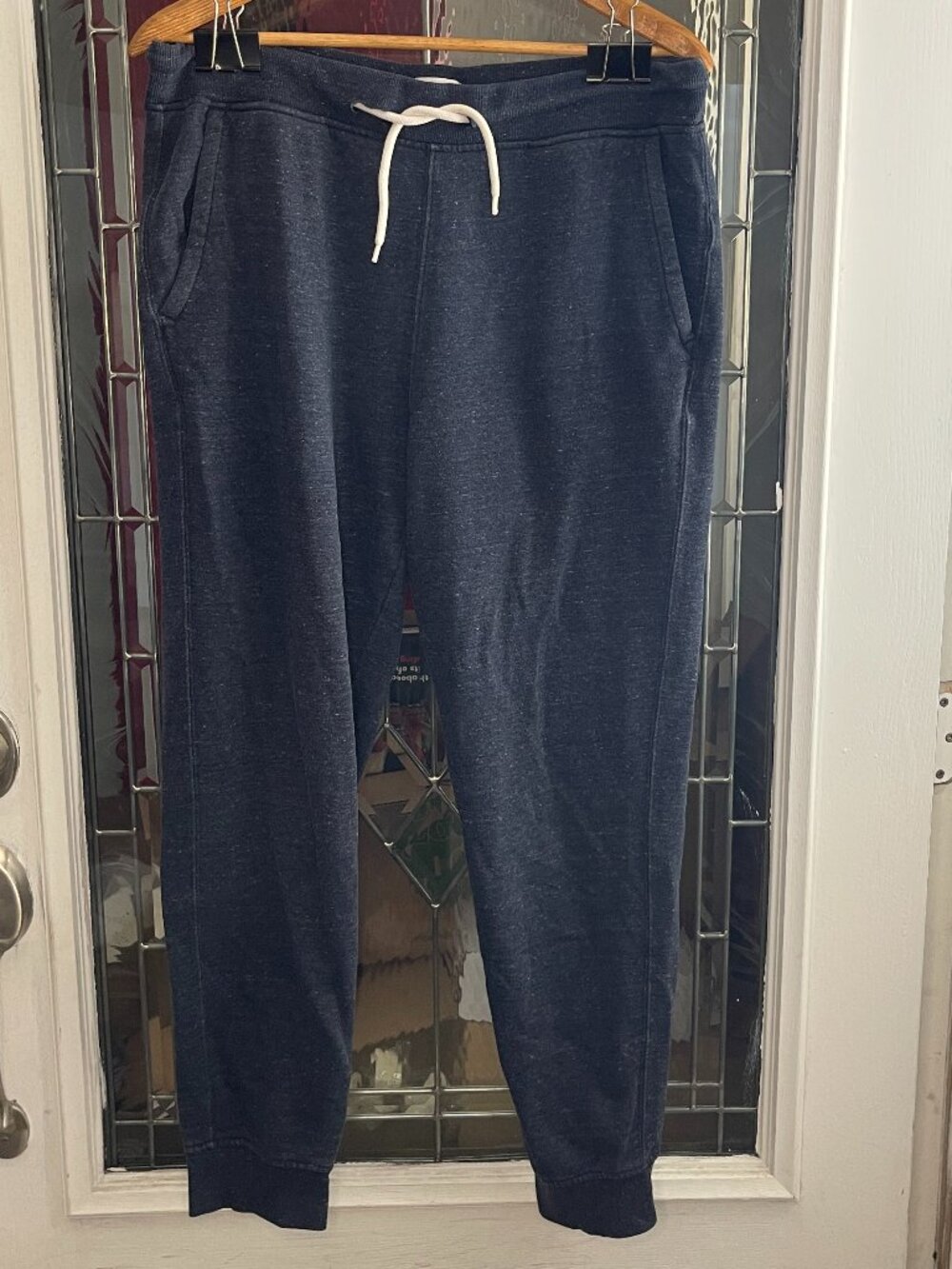 Old Navy Womens Blue Soft Pockets Pull on, Joggers Sweatpants. L Tall